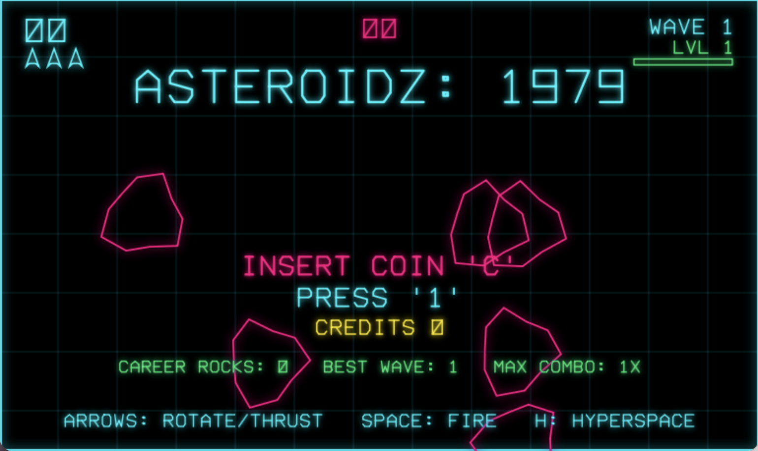 ASTEROIDZ: 1979 gameplay screenshot
